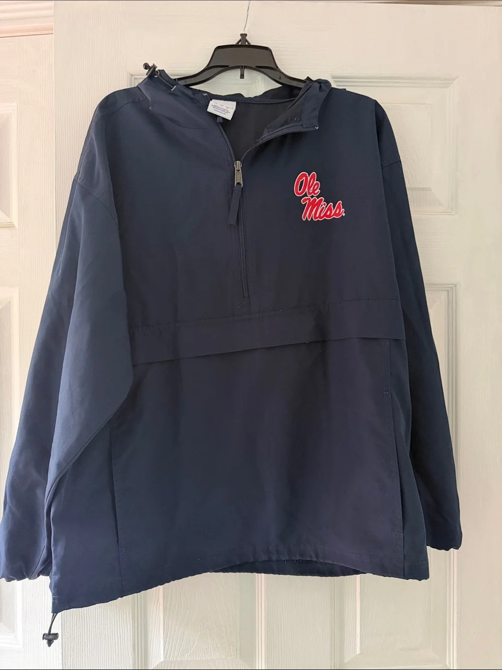 Ole Miss champions Navy Pullover Windbreaker Jacket